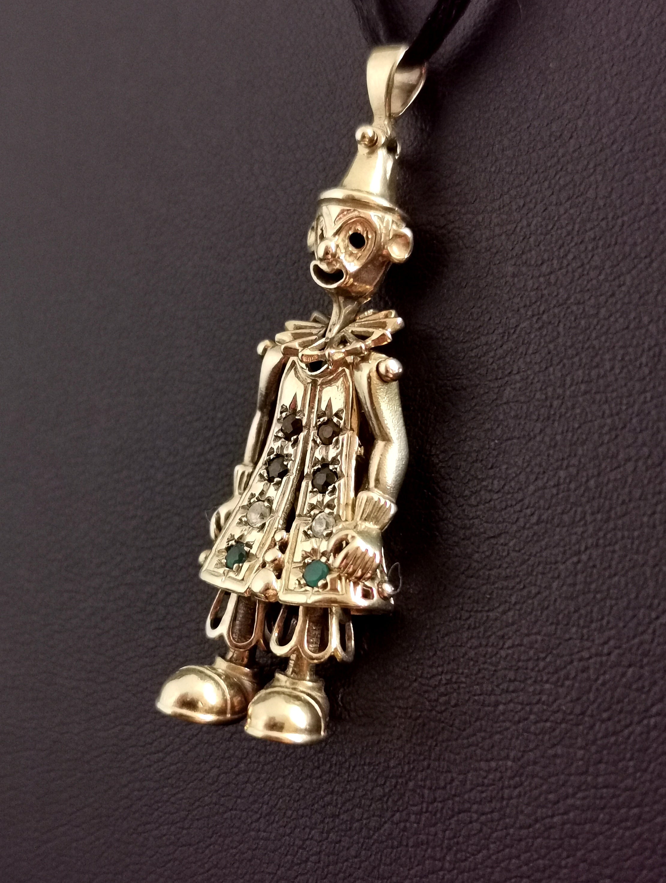 Gold clearance clown necklace