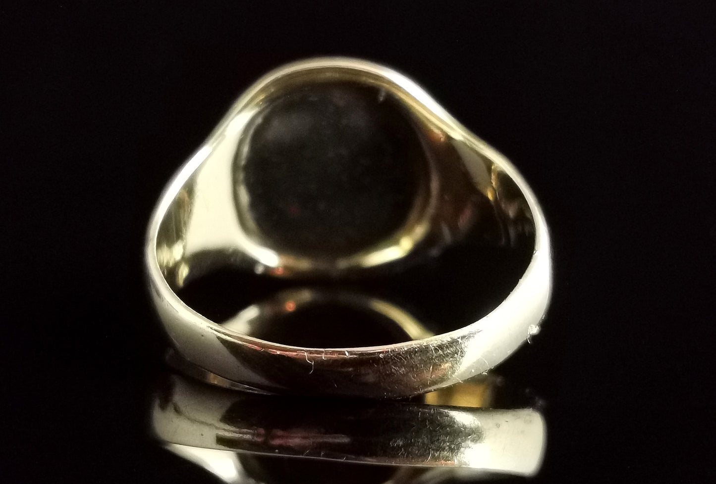 Vintage Art Deco Bloodstone signet ring, 9ct gold