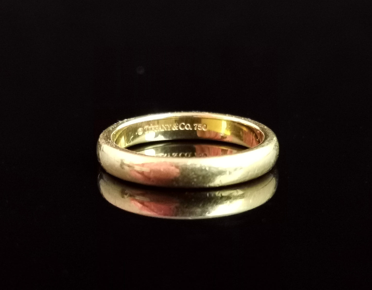 Vintage Tiffany 18ct yellow gold wedding band ring