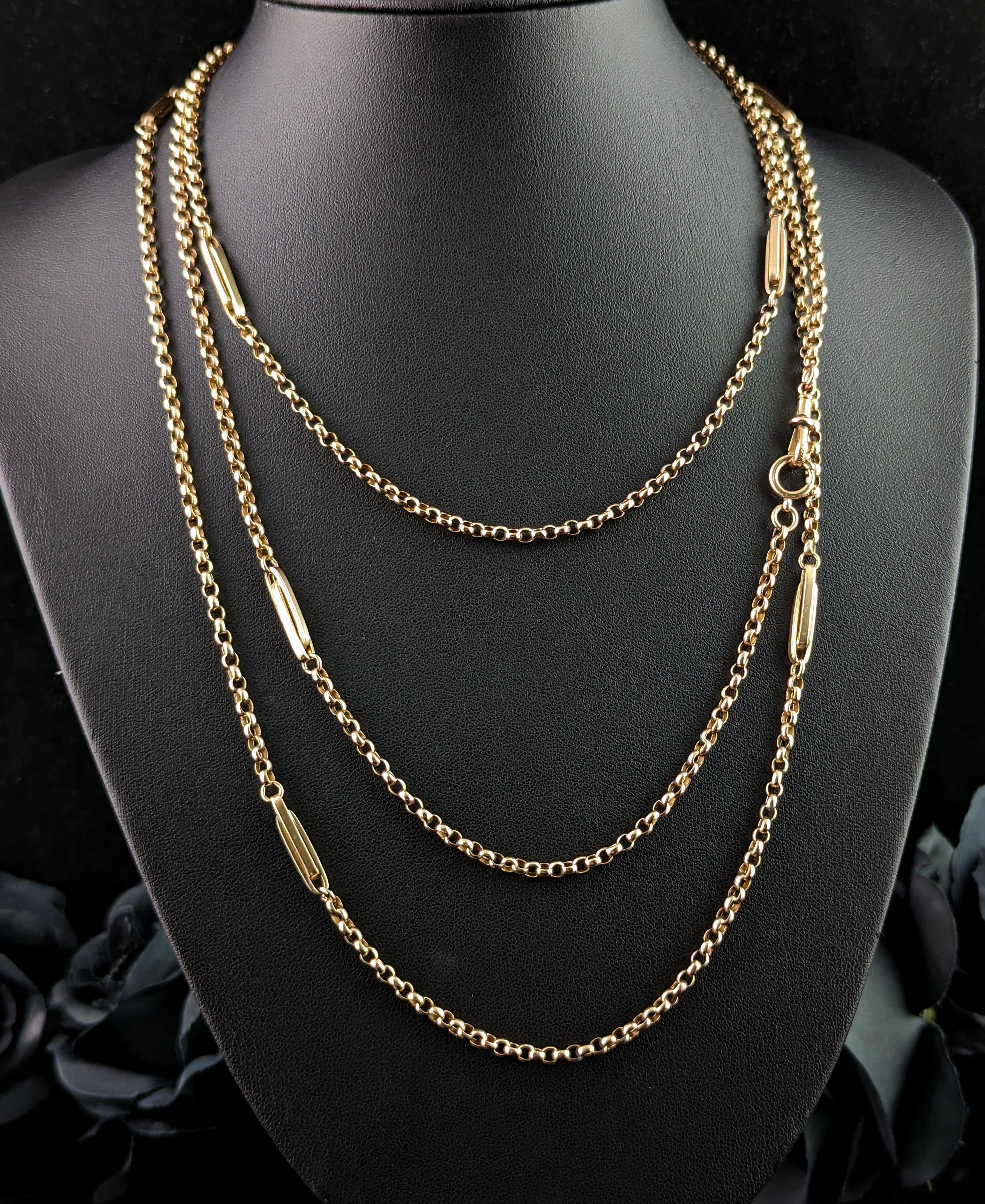 Fancy long chain best sale necklace