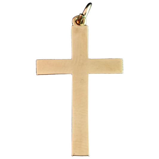 Vintage 9ct yellow gold Cross pendant, Deakin and Francis