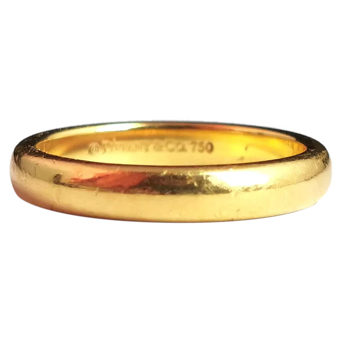 Vintage Tiffany 18ct yellow gold wedding band ring